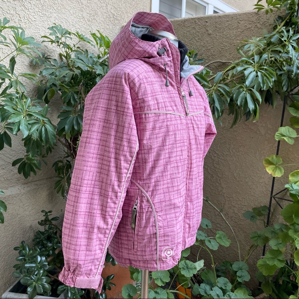 Light pink/gray Betty Rides snow jacket - Picture 3 of 12